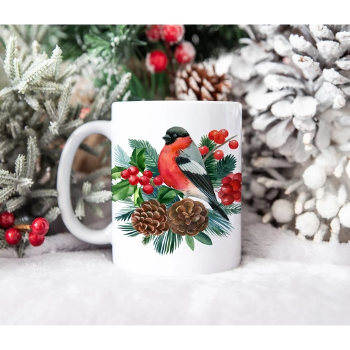 ŚWIĄTECZNY KUBEK 330ml PREZENT ŚWIĘTA POD CHOINKĘ