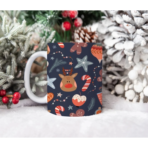 ŚWIĄTECZNY KUBEK 330ml PREZENT ŚWIĘTA POD CHOINKĘ