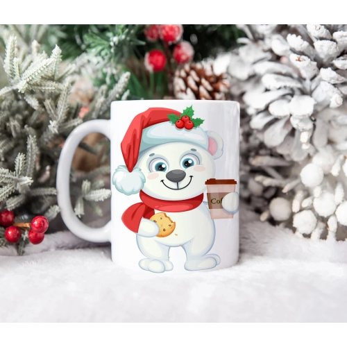 ŚWIĄTECZNY KUBEK 330ml PREZENT ŚWIĘTA POD CHOINKĘ