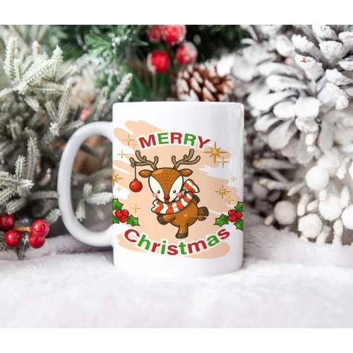 ŚWIĄTECZNY KUBEK 330ml PREZENT ŚWIĘTA POD CHOINKĘ