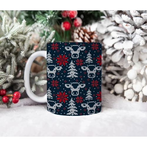 ŚWIĄTECZNY KUBEK 330ml PREZENT ŚWIĘTA POD CHOINKĘ