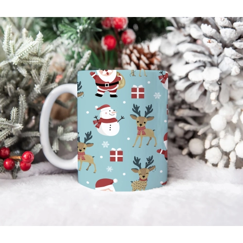 ŚWIĄTECZNY KUBEK 330ml PREZENT ŚWIĘTA POD CHOINKĘ