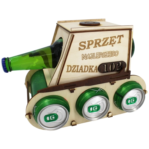 CZOŁG NA PIWO ALKOHOL SKRZYNKA PREZENT DLA DZIADKA