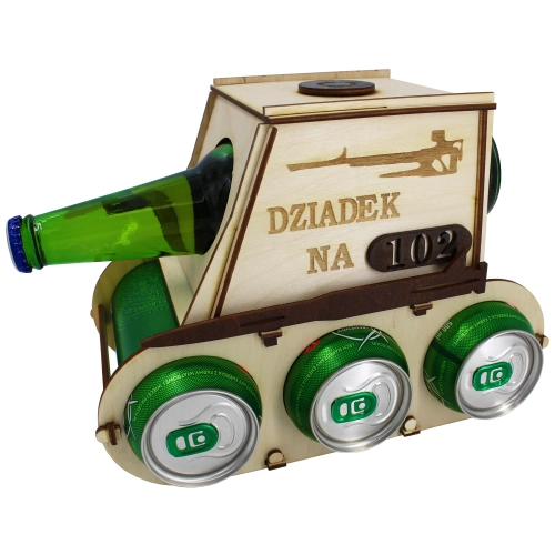 CZOŁG NA PIWO ALKOHOL SKRZYNKA PREZENT DLA DZIADKA