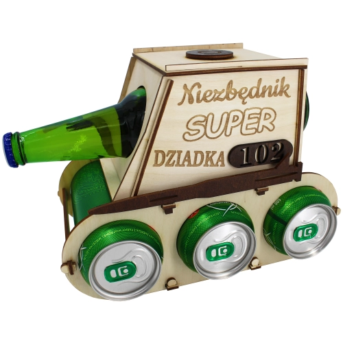 CZOŁG NA PIWO ALKOHOL SKRZYNKA PREZENT DLA DZIADKA