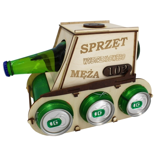 CZOŁG NA PIWO ALKOHOL SKRZYNKA PREZENT DLA MĘŻA