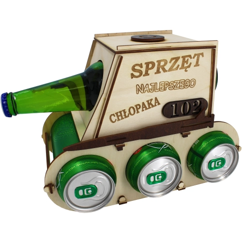 CZOŁG NA PIWO ALKOHOL SKRZYNKA PREZENT CHŁOPAKA