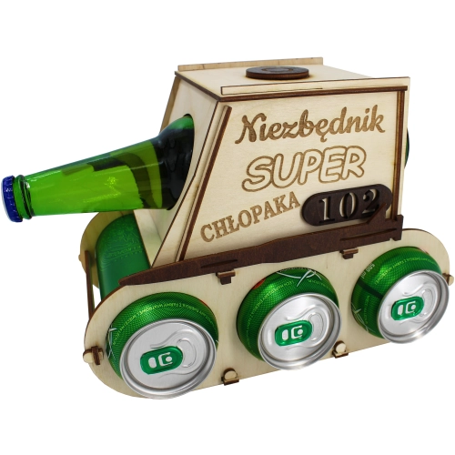 CZOŁG NA PIWO ALKOHOL SKRZYNKA PREZENT CHŁOPAKA