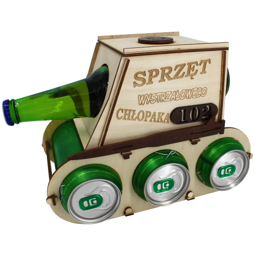 CZOŁG NA PIWO ALKOHOL SKRZYNKA PREZENT CHŁOPAKA