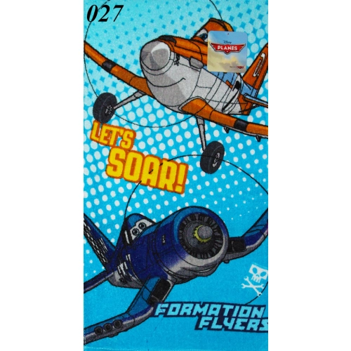 RĘCZNIK DZIECIĘCY 65X35cm LICENCJONOWANY KĄPIELOWY DO PRZEDSZKOLA SAMOLOTY