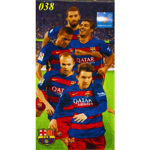 RĘCZNIK DZIECIĘCY 65X35cm LICENCJONOWANY KĄPIELOWY DO PRZEDSZKOLA BARCELONA