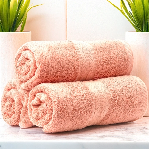 GRUBY RĘCZNIK KĄPIELOWY 50x100cm 550g/m2 PREMIUM CHŁONNY ŁOSOSIOWY