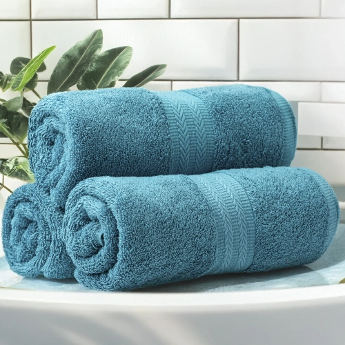 GRUBY RĘCZNIK KĄPIELOWY 50x100cm 550g/m2 PREMIUM CHŁONNY TURKUSOWY