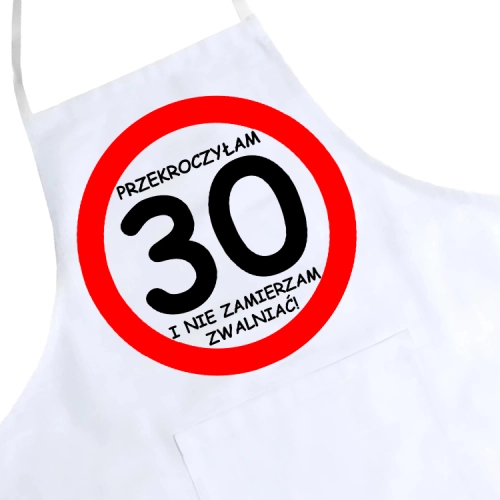 FARTUCH KUCHENNY NADRUK URODZINY 30 TRZYDZIESTKĘ