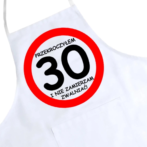 FARTUCH KUCHENNY NADRUK URODZINY 30 TRZYDZIESTKĘ