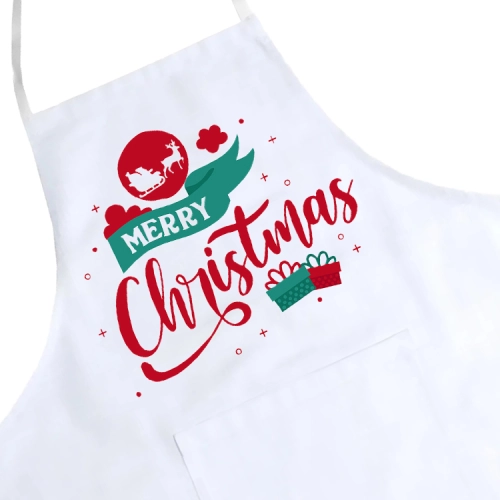 FARTUCH KUCHENNY ŚWIĄTECZNY PREZENT Z NADRUKIEM