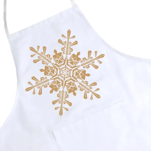 FARTUCH KUCHENNY ŚWIĄTECZNY PREZENT ŚNIEŻYNKA