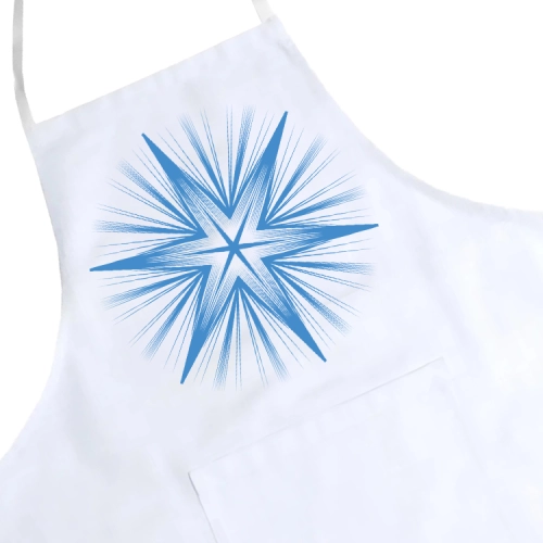 FARTUCH KUCHENNY ŚWIĄTECZNY PREZENT ŚNIEŻYNKA