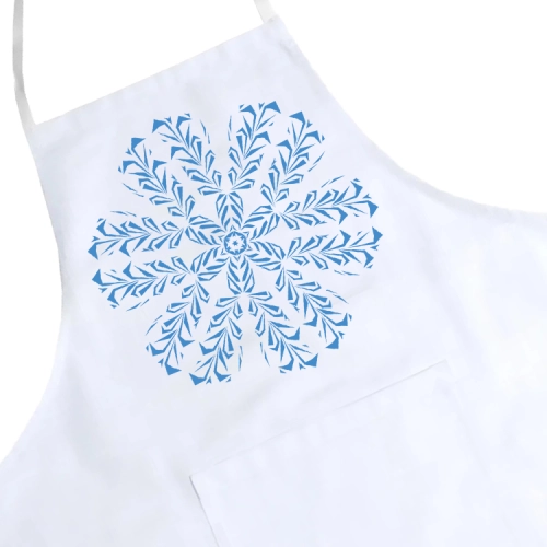 FARTUCH KUCHENNY ŚWIĄTECZNY PREZENT ŚNIEŻYNKA