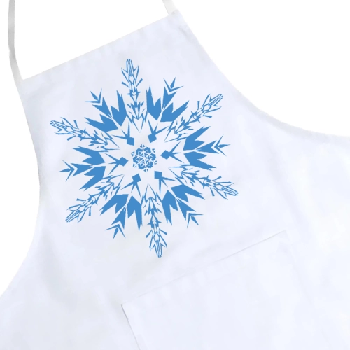 FARTUCH KUCHENNY ŚWIĄTECZNY PREZENT ŚNIEŻYNKA