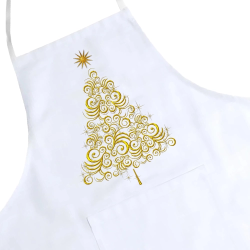 FARTUCH KUCHENNY ŚWIĄTECZNY PREZENT CHOINKA