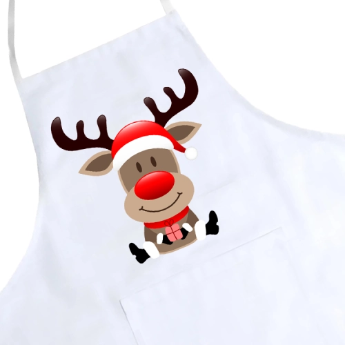 FARTUCH KUCHENNY ŚWIĄTECZNY PREZENT RENIFER
