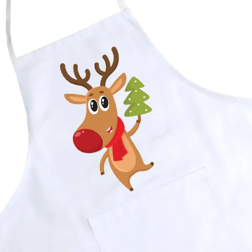 FARTUCH KUCHENNY ŚWIĄTECZNY PREZENT RENIFER