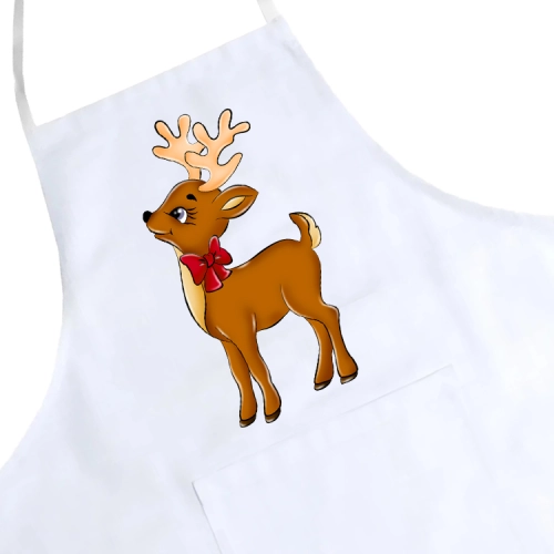 FARTUCH KUCHENNY ŚWIĄTECZNY PREZENT RENIFER