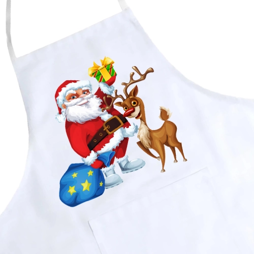 FARTUCH KUCHENNY ŚWIĄTECZNY PREZENT MIKOŁAJ
