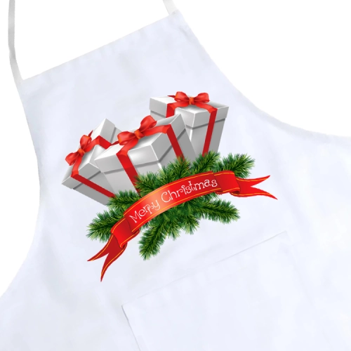FARTUCH KUCHENNY ŚWIĄTECZNY PREZENT Z NADRUKIEM