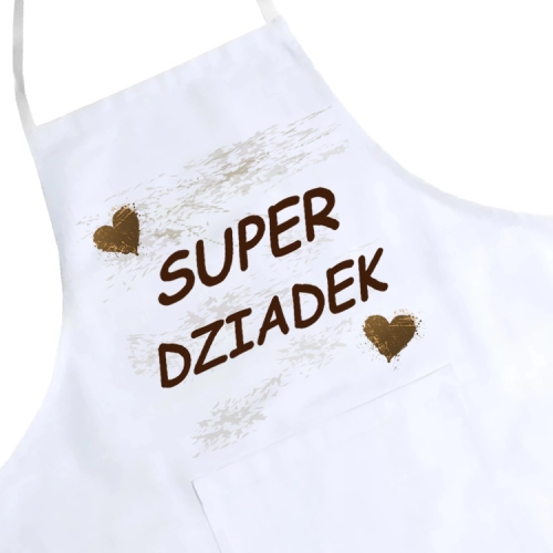 FARTUCH KUCHENNY Z NADRUKIEM PREZENT DZIEŃ DZIADKA
