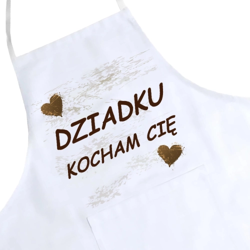 FARTUCH KUCHENNY Z NADRUKIEM PREZENT DZIEŃ DZIADKA