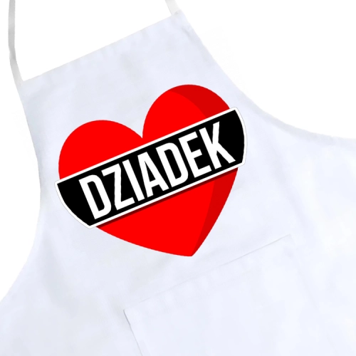 FARTUCH KUCHENNY Z NADRUKIEM PREZENT DZIEŃ DZIADKA