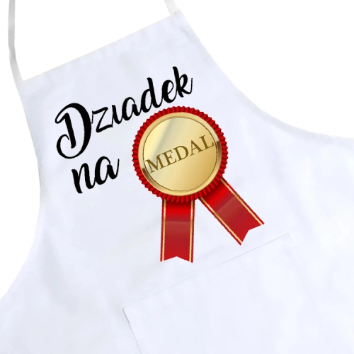 FARTUCH KUCHENNY Z NADRUKIEM PREZENT DZIEŃ DZIADKA