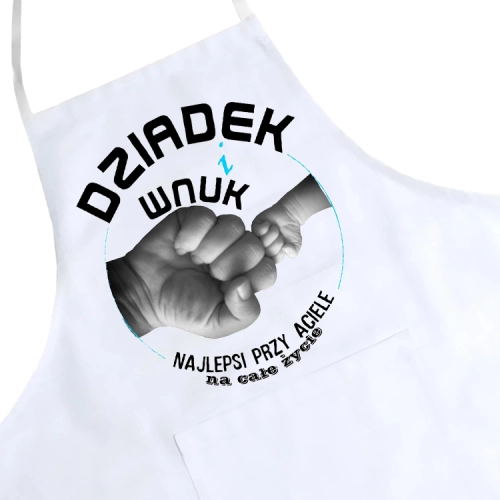FARTUCH KUCHENNY Z NADRUKIEM PREZENT DZIEŃ DZIADKA