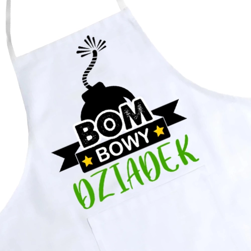 FARTUCH KUCHENNY Z NADRUKIEM PREZENT DZIEŃ DZIADKA