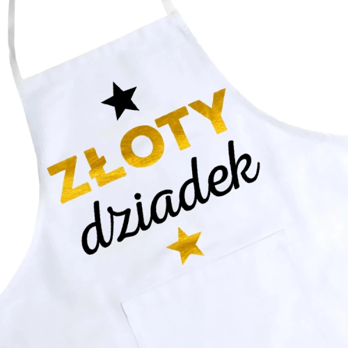 FARTUCH KUCHENNY Z NADRUKIEM PREZENT DZIEŃ DZIADKA