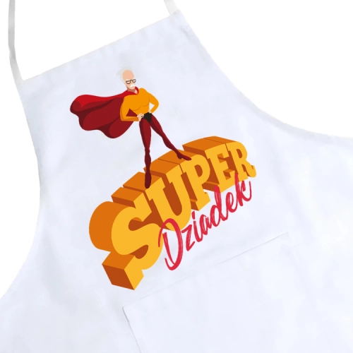 FARTUCH KUCHENNY Z NADRUKIEM PREZENT DZIEŃ DZIADKA