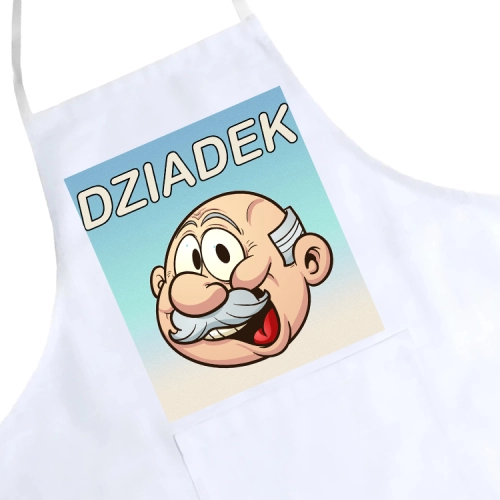 FARTUCH KUCHENNY Z NADRUKIEM PREZENT DZIEŃ DZIADKA