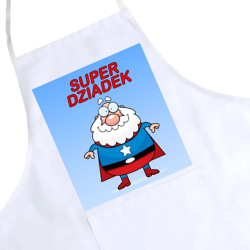 FARTUCH KUCHENNY Z NADRUKIEM PREZENT DZIEŃ DZIADKA