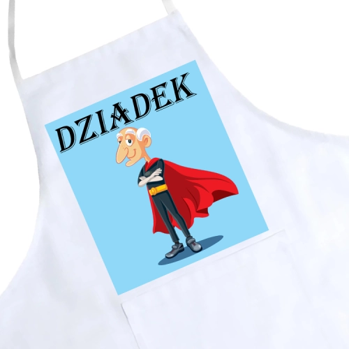 FARTUCH KUCHENNY Z NADRUKIEM PREZENT DZIEŃ DZIADKA