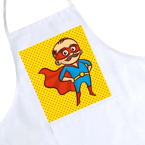 FARTUCH KUCHENNY Z NADRUKIEM PREZENT DZIEŃ DZIADKA