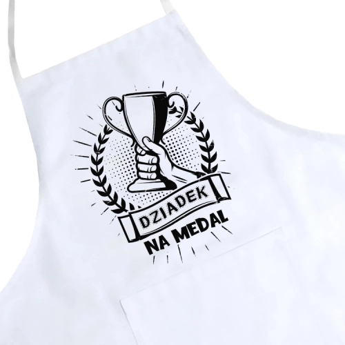 FARTUCH KUCHENNY Z NADRUKIEM PREZENT DZIEŃ DZIADKA
