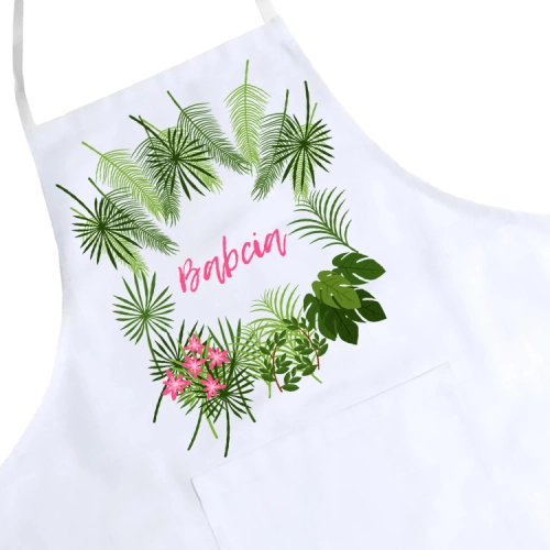 FARTUCH KUCHENNY Z NADRUKIEM PREZENT DZIEŃ BABCI