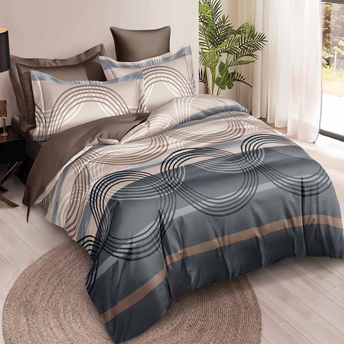 GRUBA DWUSTRONNA POŚCIEL FLANELOWA Z PRZEŚCIERADŁEM KOMPLET