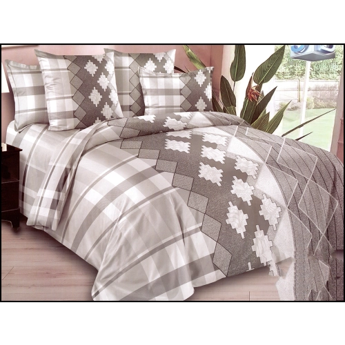 KOMPLET POŚCIELI DWUSTRONNA POŚCIEL 140x200 +2 POSZEWKI SATYNA BAWEŁNIANA