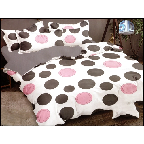 KOMPLET POŚCIELI DWUSTRONNA POŚCIEL 140x200 +2 POSZEWKI SATYNA BAWEŁNIANA