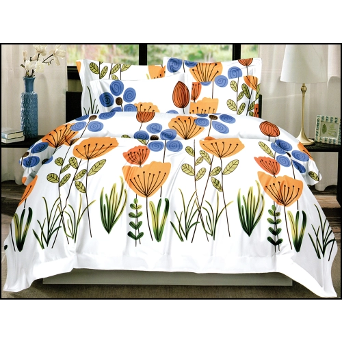 KOMPLET POŚCIELI SATYNA BAWEŁNIANA Z PRZEŚCIERADŁEM POSZWA