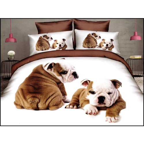 KOMPLET POŚCIELI 3D SATYNA BAWEŁNIANA 2 POSZEWKI 70X80 POSZWA