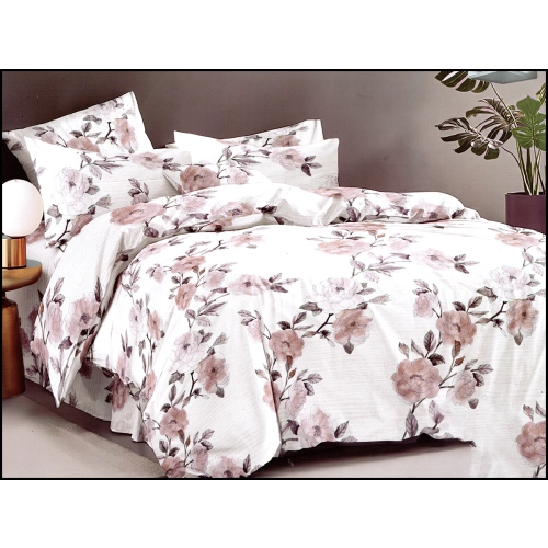 KOMPLET POŚCIELI DWUSTRONNA POŚCIEL 180x200 +2 POSZEWKI SATYNA BAWEŁNIANA